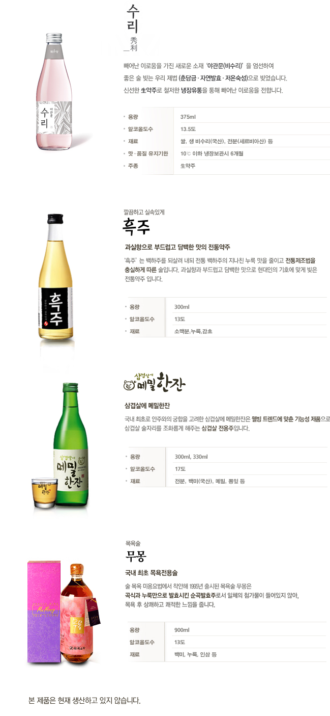 흑주, 삼겹살에 메밀한잔, 무몽